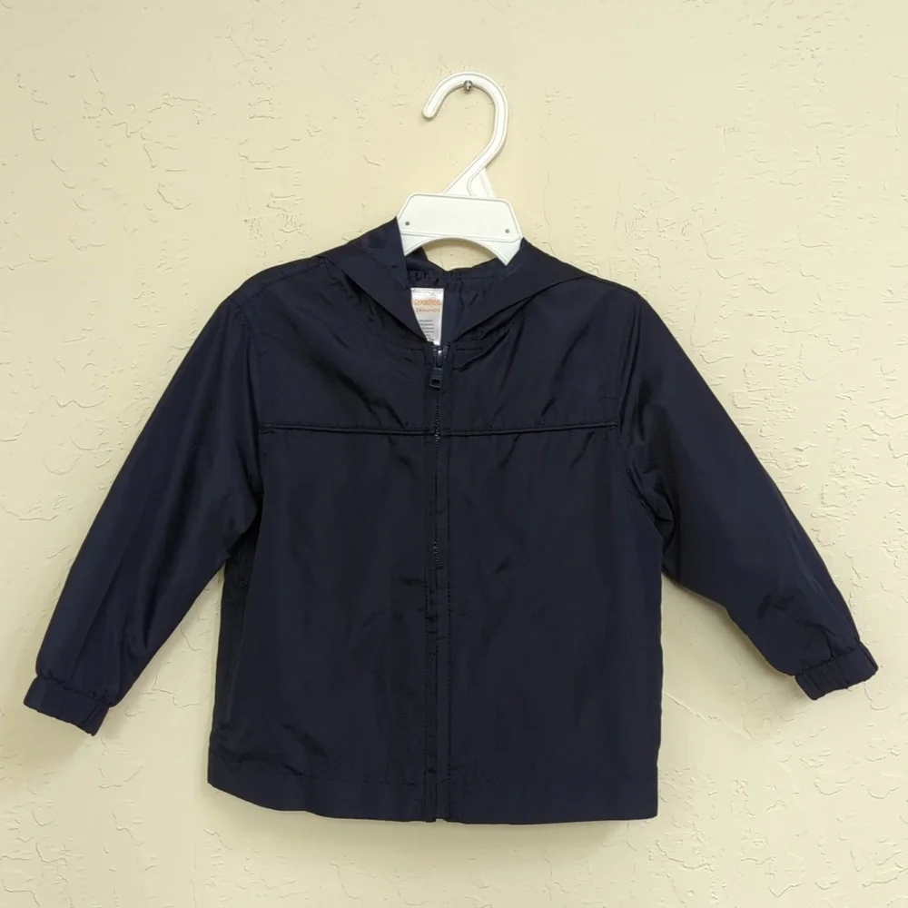 Gymboree Baby Boy's Navy Lightweight Windbreaker Jacket Size 12-24 months